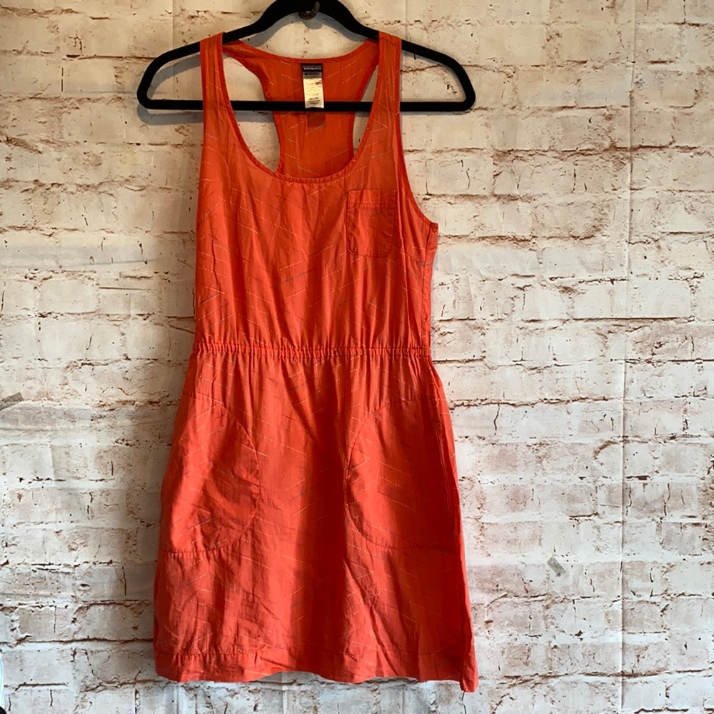 Patagonia 2 coral sleeveless dress elastic waist